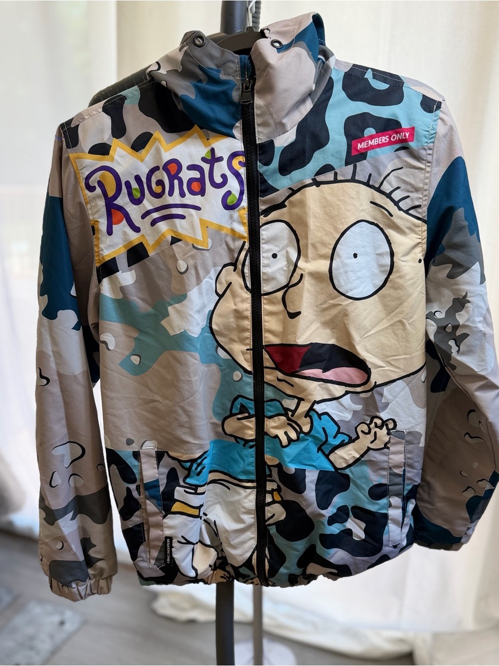 Members Only Rugrats Camo Jacket in Blue, Gray, Tan